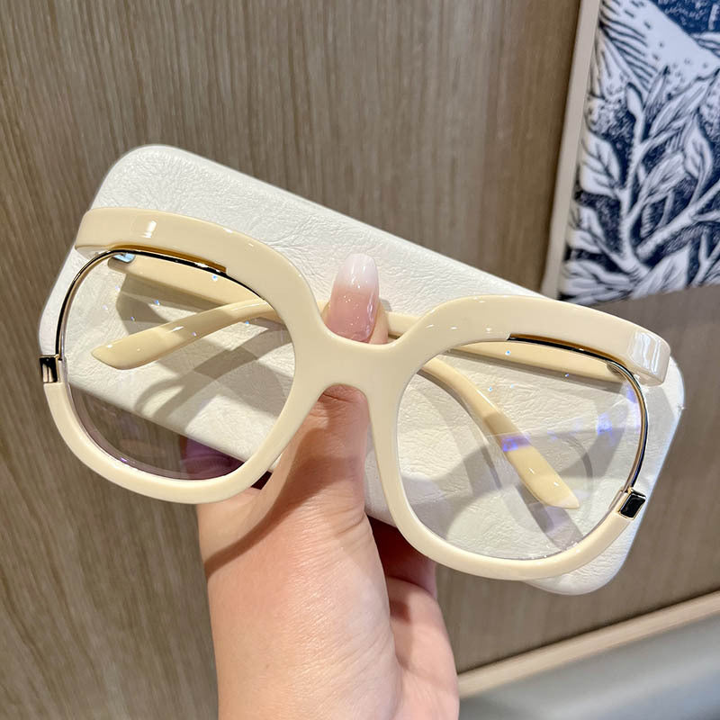 Large round frame sunglasses