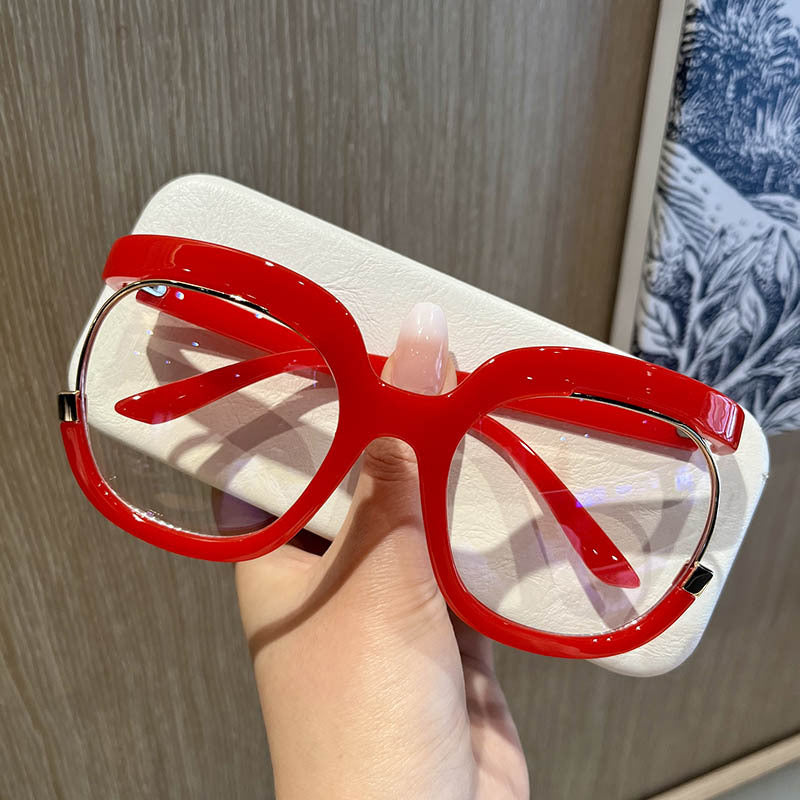 Large round frame sunglasses