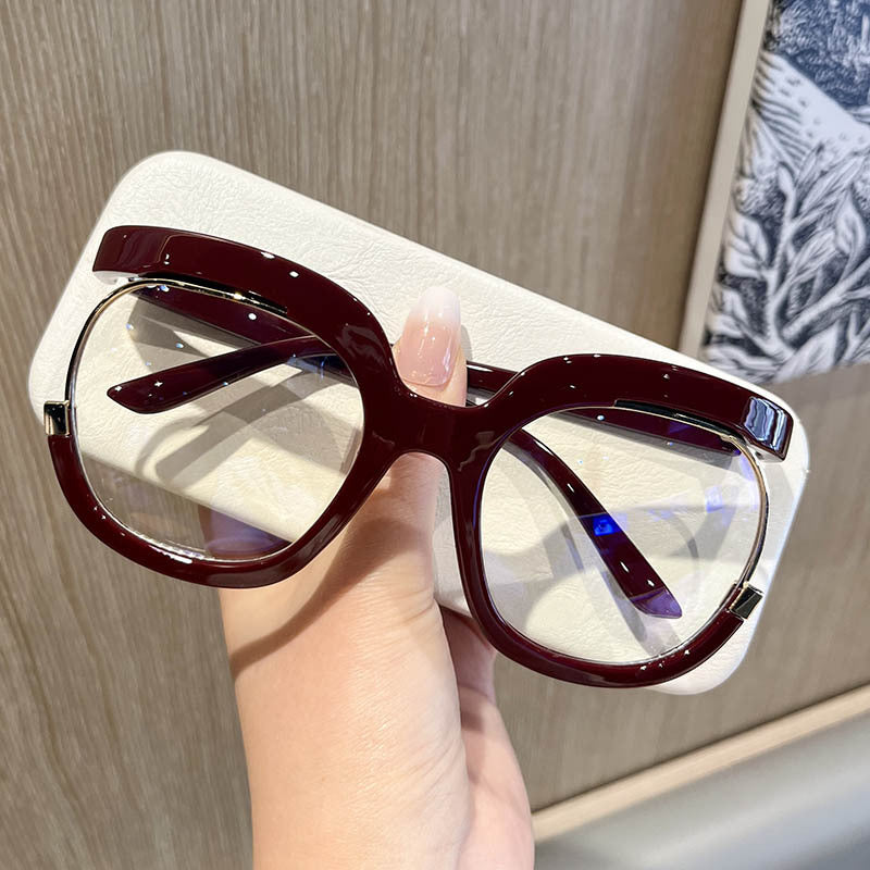 Large round frame sunglasses