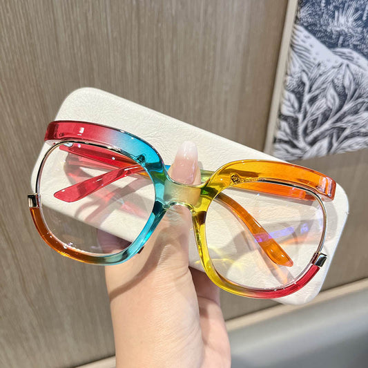 Large round frame sunglasses